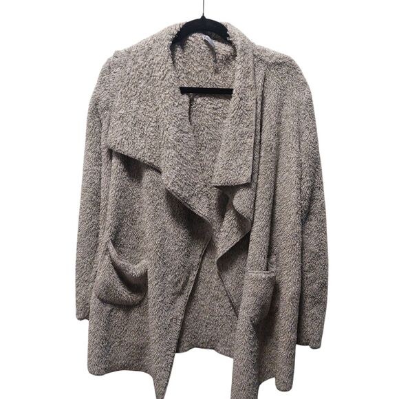 Gray Hugs by Soft Surroundings Size M Hug Me Cardigan Sweater Pockets Medium - Picture 1 of 7